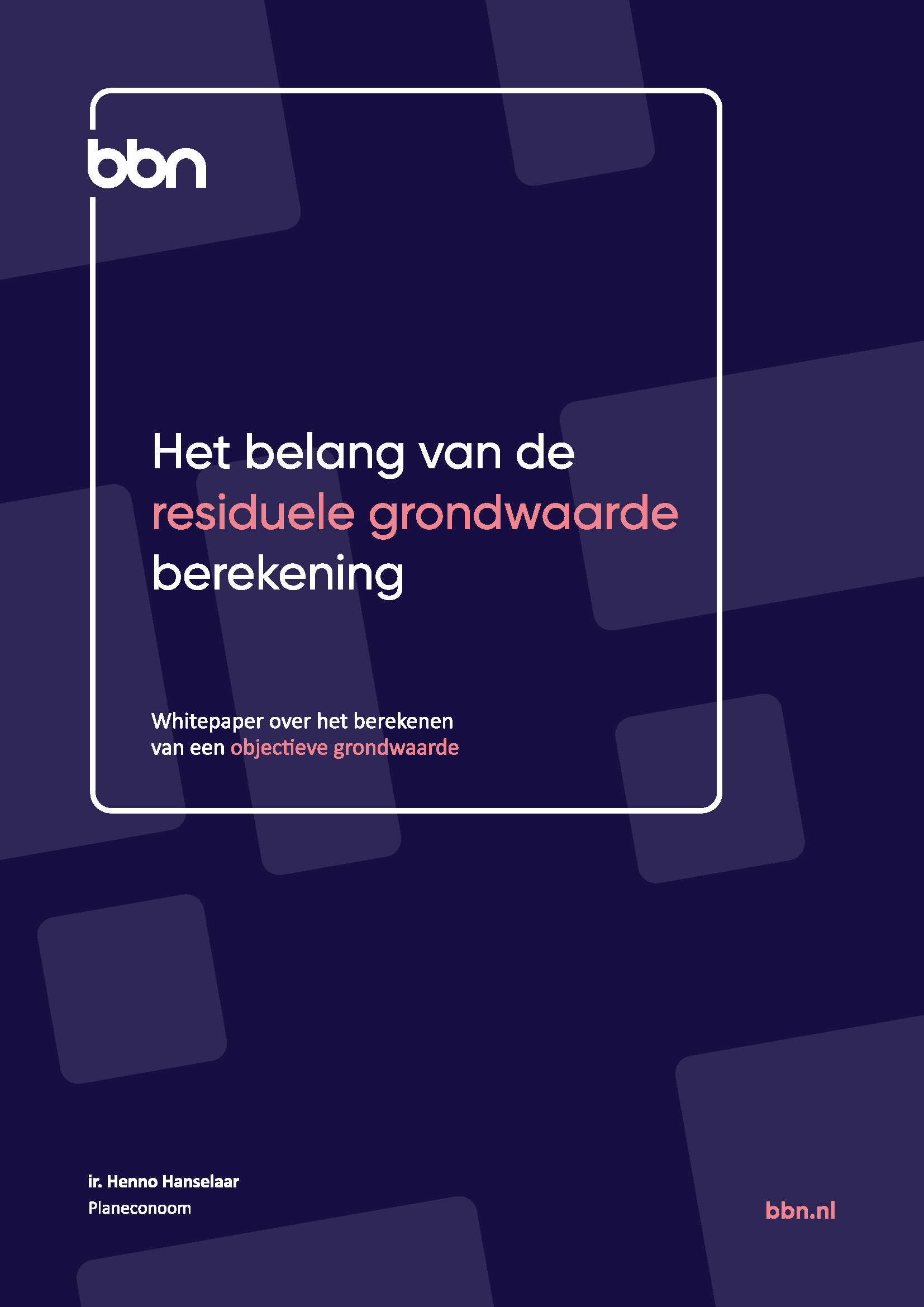 Een objectieve grondwaarde berekenen